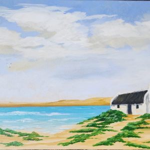 A Fisherfolk cottage in the glow of the morning